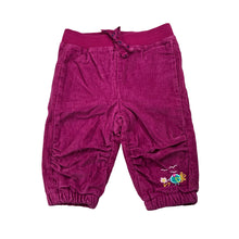 Load image into Gallery viewer, Girls Woolworths, cotton lined corduroy pants, elasticated, GUC, size 00,  