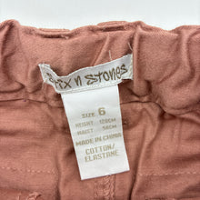 Load image into Gallery viewer, Girls Stix n Stones, stretch cotton pants, adjustable, Inside leg: 49cm, EUC, size 6,  