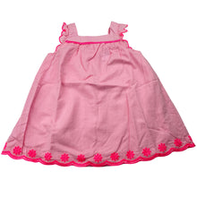Load image into Gallery viewer, Girls Target, lined pink cotton summer dress, GUC, size 00, L: 37cm