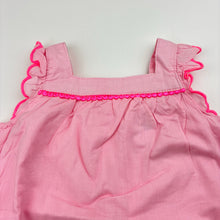 Load image into Gallery viewer, Girls Target, lined pink cotton summer dress, GUC, size 00, L: 37cm