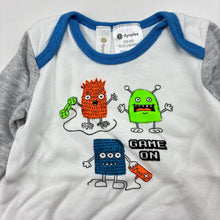 Load image into Gallery viewer, Boys Dymples, soft cotton bodysuit / romper, monsters, EUC, size 000,  