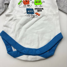 Load image into Gallery viewer, Boys Dymples, soft cotton bodysuit / romper, monsters, EUC, size 000,  