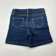 Load image into Gallery viewer, Girls Emerson, blue stretch denim jean shorts, adjustable, EUC, size 2,  