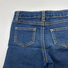 Load image into Gallery viewer, Girls Emerson, blue stretch denim jean shorts, adjustable, EUC, size 2,  