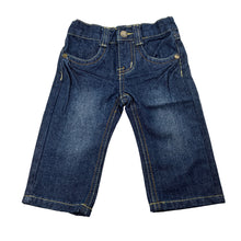 Load image into Gallery viewer, Boys Pumpkin Patch, dark denim jeans, adjustable, Inside leg: 22cm, GUC, size 0,  