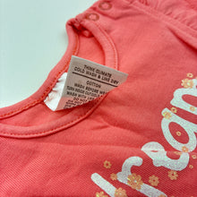 Load image into Gallery viewer, Girls Target, coral cotton t-shirt / top, dream big, GUC, size 00,  