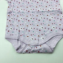 Load image into Gallery viewer, Girls Coles, purple cotton bodysuit / romper, GUC, size 000,  