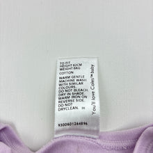 Load image into Gallery viewer, Girls Coles, purple cotton bodysuit / romper, GUC, size 000,  
