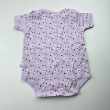 Load image into Gallery viewer, Girls Coles, purple cotton bodysuit / romper, GUC, size 000,  