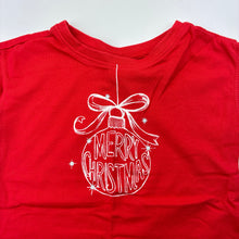 Load image into Gallery viewer, Girls Target, red cotton Christmas t-shirt / top, EUC, size 1,  