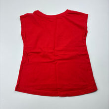 Load image into Gallery viewer, Girls Target, red cotton Christmas t-shirt / top, EUC, size 1,  