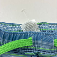 Load image into Gallery viewer, Boys Target, blue stripe lightweight shorts / boardies, elasticated, EUC, size 00,  