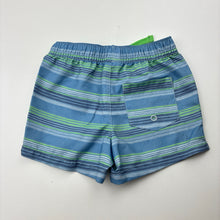 Load image into Gallery viewer, Boys Target, blue stripe lightweight shorts / boardies, elasticated, EUC, size 00,  