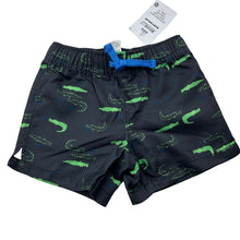 Load image into Gallery viewer, Boys Target, dark grey lightweight shorts / boardies, crocodiles, NEW, size 000,  