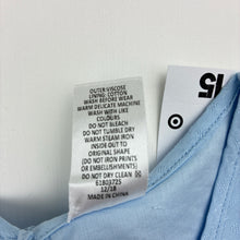 Load image into Gallery viewer, Girls Target, blue cotton lined cold shoulder top, NEW, size 4,  