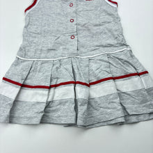 Load image into Gallery viewer, Girls Dare Me, grey soft cotton casual dress, GUC, size 2, L: 41cm