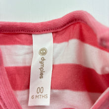 Load image into Gallery viewer, Girls Dymples, pink &amp; white cotton tie front top, EUC, size 00,  