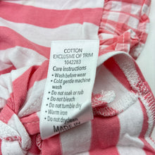 Load image into Gallery viewer, Girls Dymples, pink &amp; white cotton tie front top, EUC, size 00,  