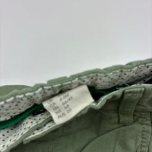 Load image into Gallery viewer, Girls H&amp;M, khaki lightweight cotton pants, adjustable, EUC, size 00,  
