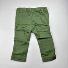 Load image into Gallery viewer, Girls H&amp;M, khaki lightweight cotton pants, adjustable, EUC, size 00,  