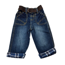 Load image into Gallery viewer, Boys Tiny Little Wonders, dark denim jeans, elasticated, GUC, size 000,  