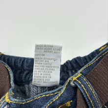 Load image into Gallery viewer, Boys Tiny Little Wonders, dark denim jeans, elasticated, GUC, size 000,  