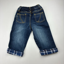 Load image into Gallery viewer, Boys Tiny Little Wonders, dark denim jeans, elasticated, GUC, size 000,  