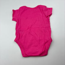 Load image into Gallery viewer, Girls Mothercare, pink soft cotton bodysuit / romper, GUC, size 000,  