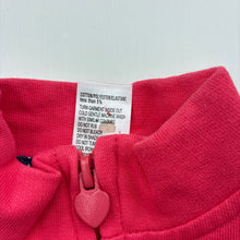 Load image into Gallery viewer, Girls Tiny Little Wonders, pink zip-up sweater, small mark right sleeve, FUC, size 00,  