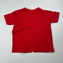 Load image into Gallery viewer, Unisex Lily &amp; Dan, red cotton Christmas t-shirt / top, EUC, size 00,  