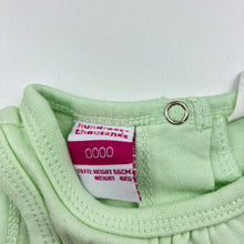 Load image into Gallery viewer, Girls H+T, green cotton singletsuit / romper, butterfly, GUC, size 0000,  