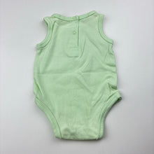 Load image into Gallery viewer, Girls H+T, green cotton singletsuit / romper, butterfly, GUC, size 0000,  