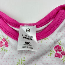 Load image into Gallery viewer, Girls Target, floral cotton coverall / romper, GUC, size 000,  