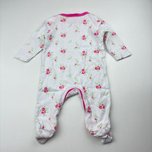 Load image into Gallery viewer, Girls Target, floral cotton coverall / romper, GUC, size 000,  