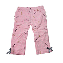 Load image into Gallery viewer, Girls Chick Pea, pink cotton ruffle leggings / bottoms, GUC, size 000,  