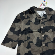 Load image into Gallery viewer, Boys Baby Berry, flannel cotton camo print pyjama top, NEW, size 2,  
