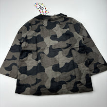 Load image into Gallery viewer, Boys Baby Berry, flannel cotton camo print pyjama top, NEW, size 2,  