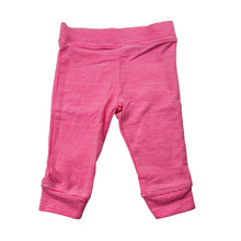 Load image into Gallery viewer, Girls Target, pink &amp; white stripe stretchy leggings / bottoms, EUC, size 000,  