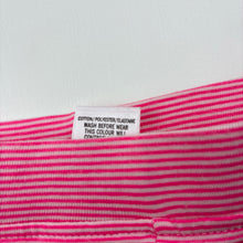 Load image into Gallery viewer, Girls Target, pink &amp; white stripe stretchy leggings / bottoms, EUC, size 000,  