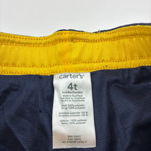 Load image into Gallery viewer, Girls Carter's, navy basketball style shorts, elasticated, EUC, size 4,  