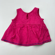 Load image into Gallery viewer, Girls Target, pink cotton summer top, embroidered, GUC, size 00,  