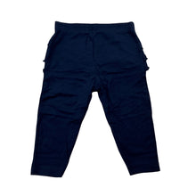 Load image into Gallery viewer, Girls Dymples, navy stretchy ruffle leggings, EUC, size 00,  
