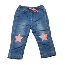 Load image into Gallery viewer, Girls Target, soft stretch knit denim pants, elasticated, FUC, size 0,  