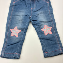 Load image into Gallery viewer, Girls Target, soft stretch knit denim pants, elasticated, FUC, size 0,  