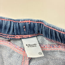 Load image into Gallery viewer, Girls Target, soft stretch knit denim pants, elasticated, FUC, size 0,  