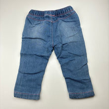 Load image into Gallery viewer, Girls Target, soft stretch knit denim pants, elasticated, FUC, size 0,  