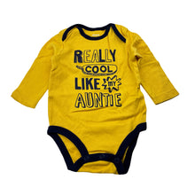 Load image into Gallery viewer, Boys Carter's, yellow cotton bodysuit / romper, GUC, size 3 months,  