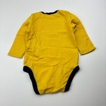 Load image into Gallery viewer, Boys Carter's, yellow cotton bodysuit / romper, GUC, size 3 months,  