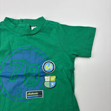 Load image into Gallery viewer, Boys Baby Biz, green cotton t-shirt / top, GUC, size 0000,  