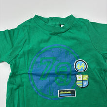 Load image into Gallery viewer, Boys Baby Biz, green cotton t-shirt / top, GUC, size 0000,  